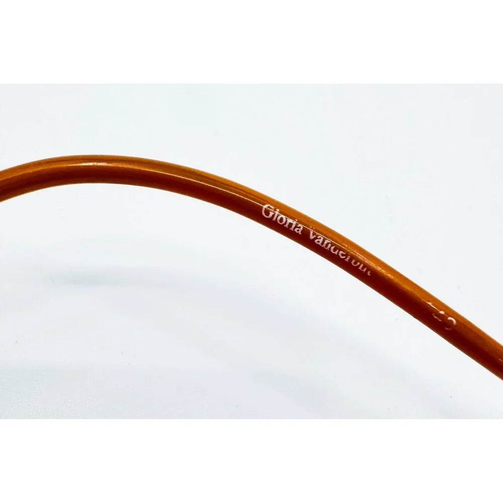 Gloria Vanderbilt Eyeglasses Silver Brown Meta 10 234 Oval Frames 49-18-135